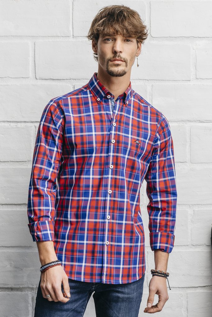 camisa cuadros hombre