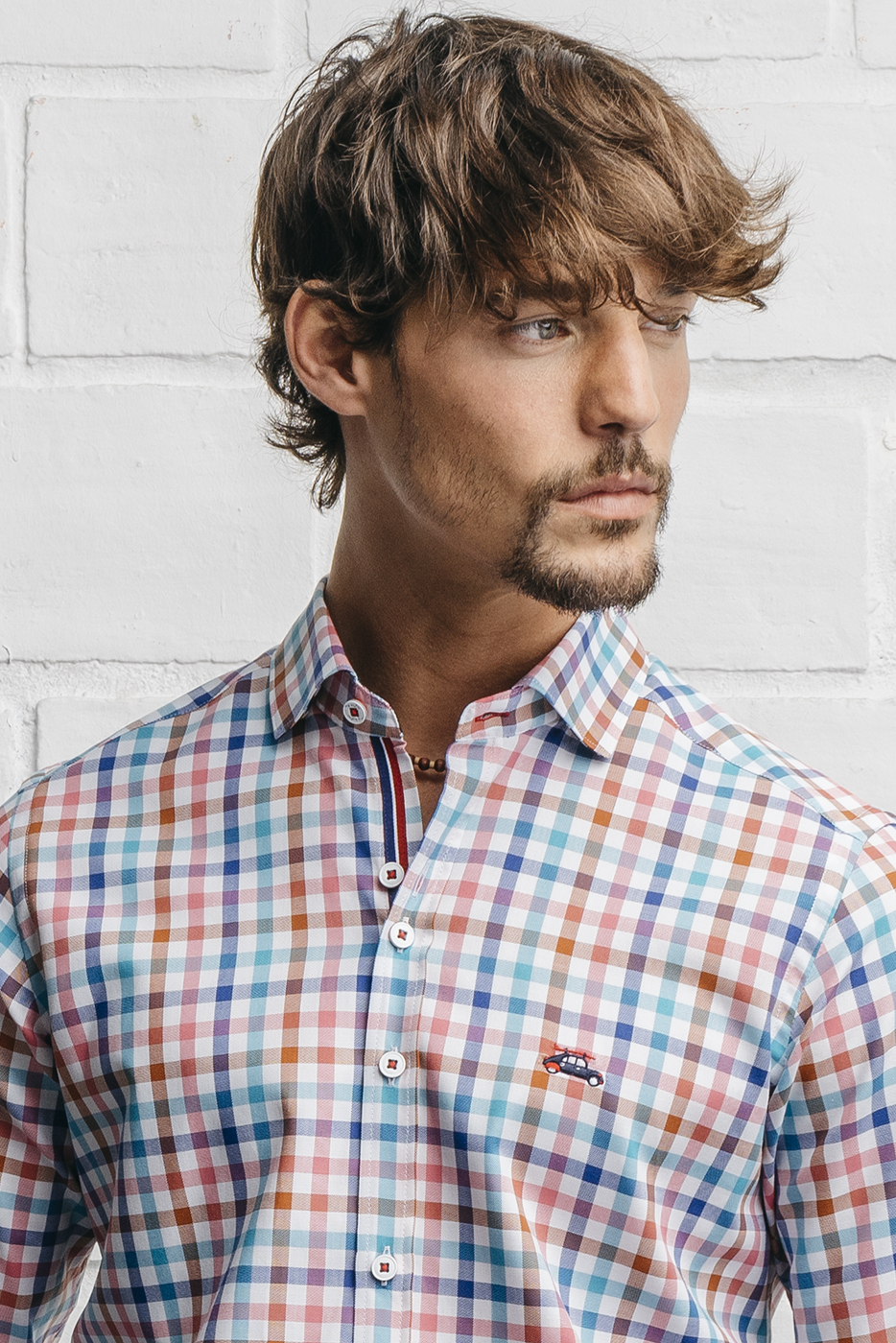 Camisa cuadros hombre multicolor | Camisas estampadas