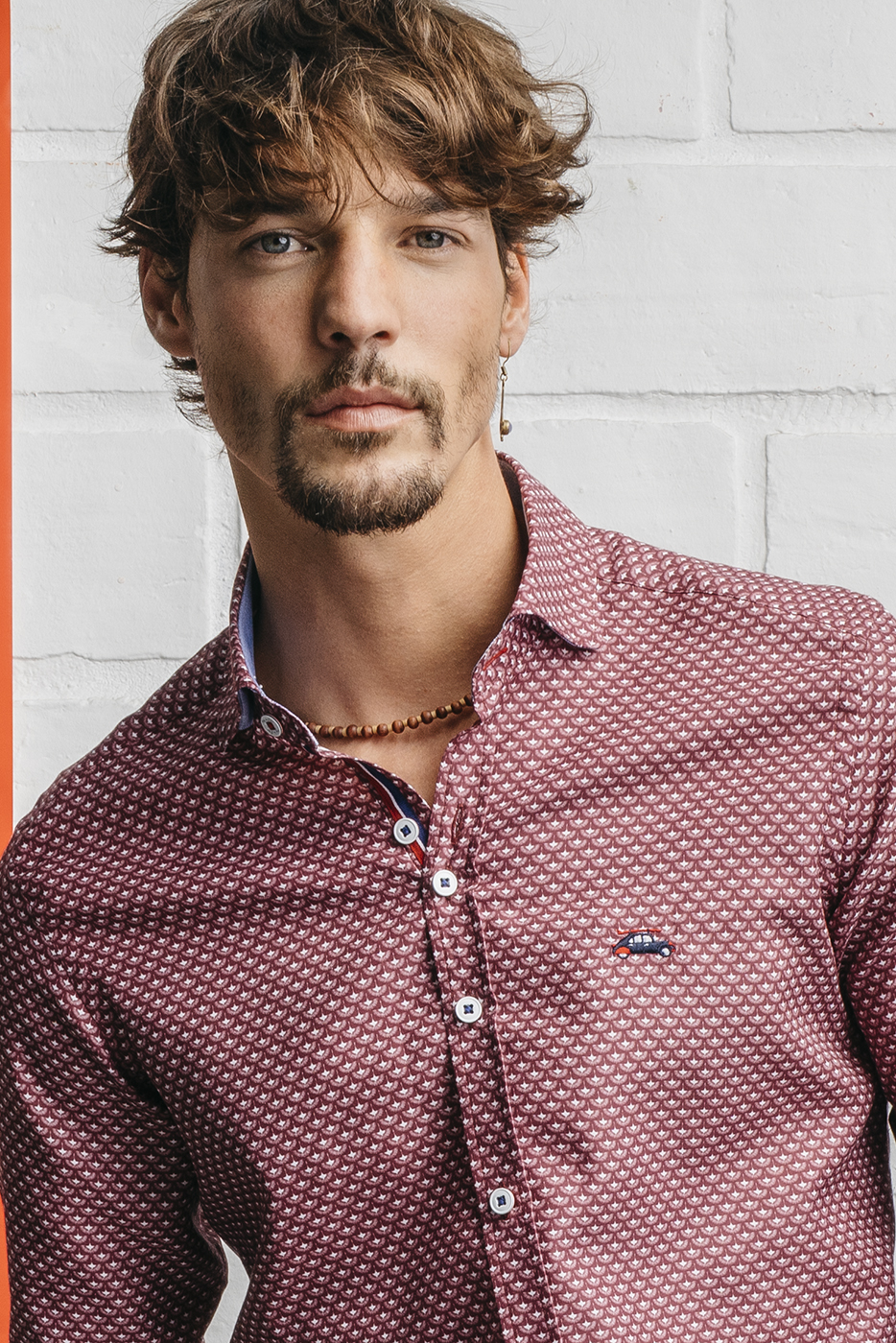 camisa manga corta hombre estampada