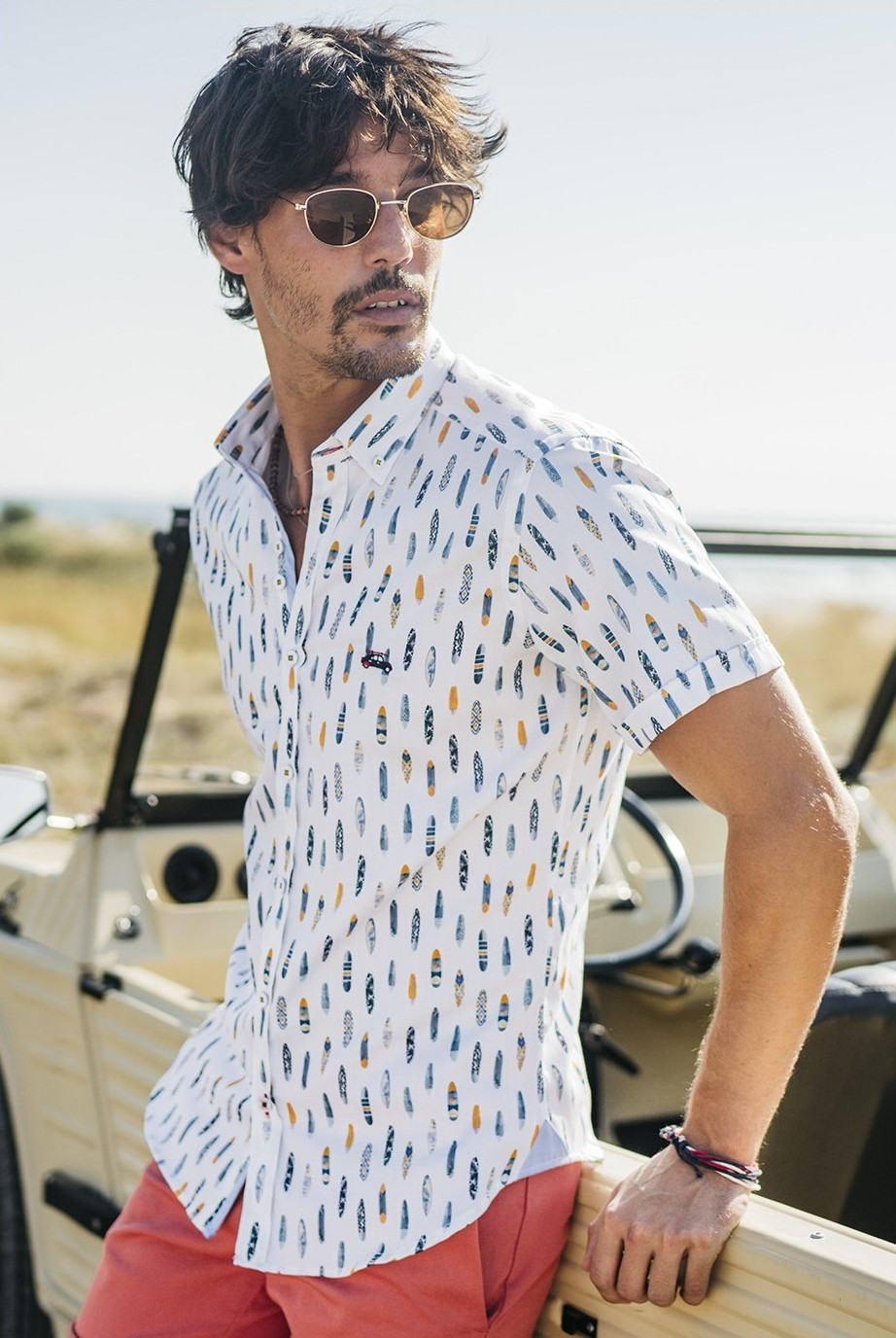 perdón juntos realeza Camisa estampada hombre surfera | Camisas estampadas Hombres