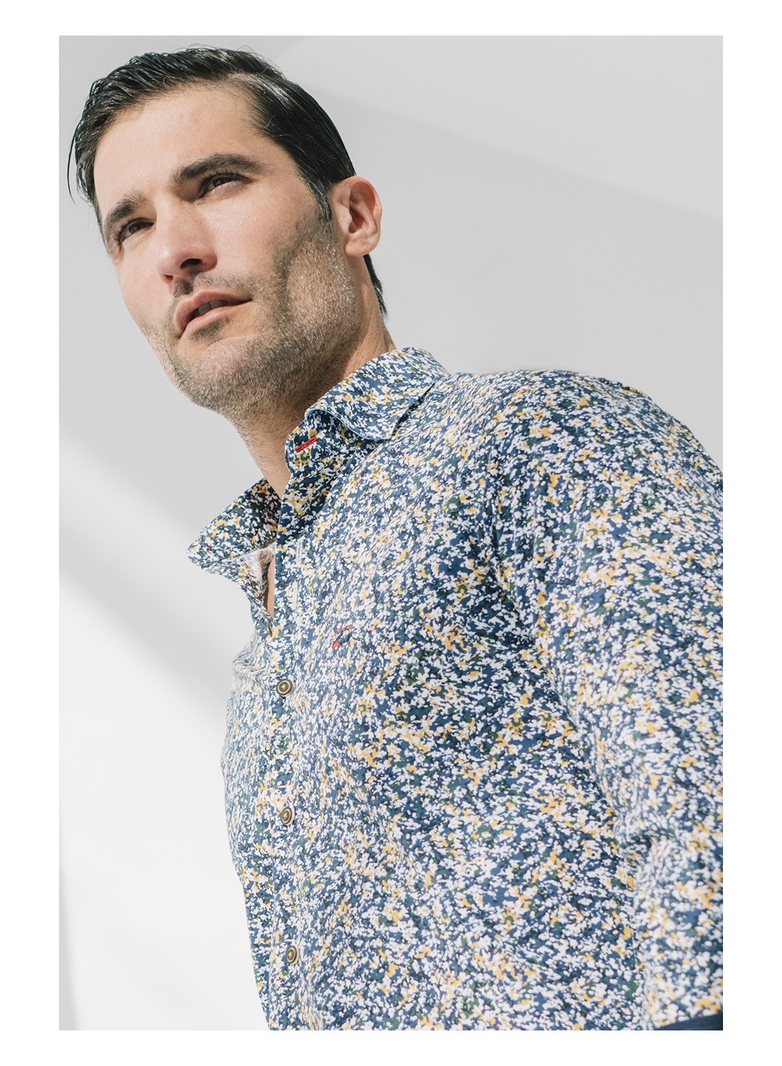 camisa estampada hombre camuflaje