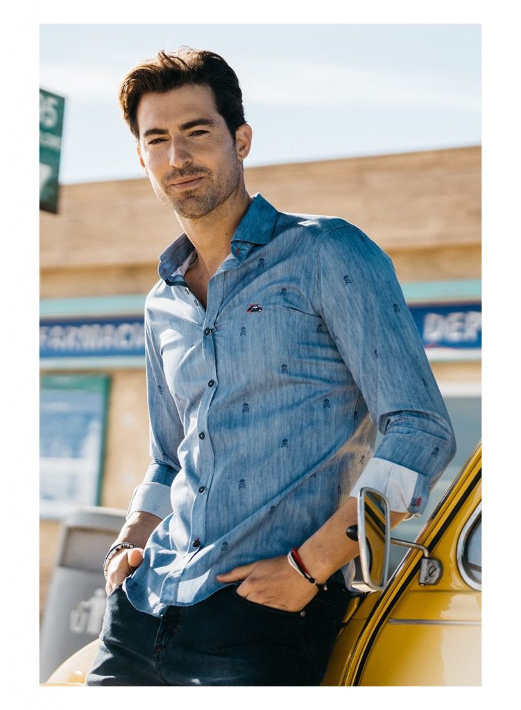 camisas estampadas slim fit