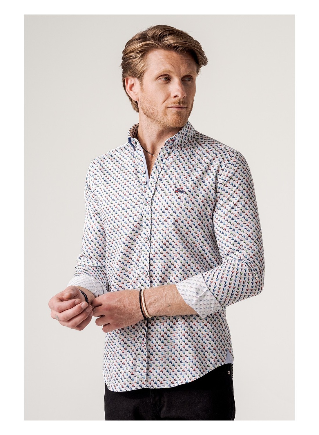 camisa hombre slim fit scooters multicolor 1