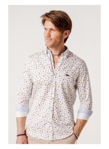 camisa regular fit mini perros multicolor 1